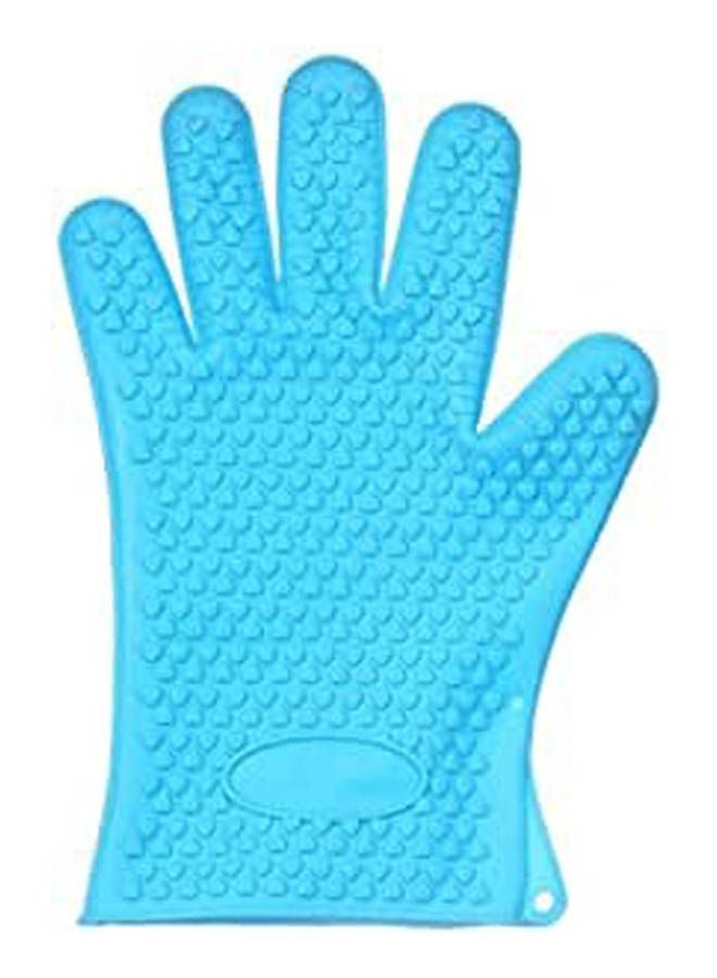Silicone Oven Glove Blue