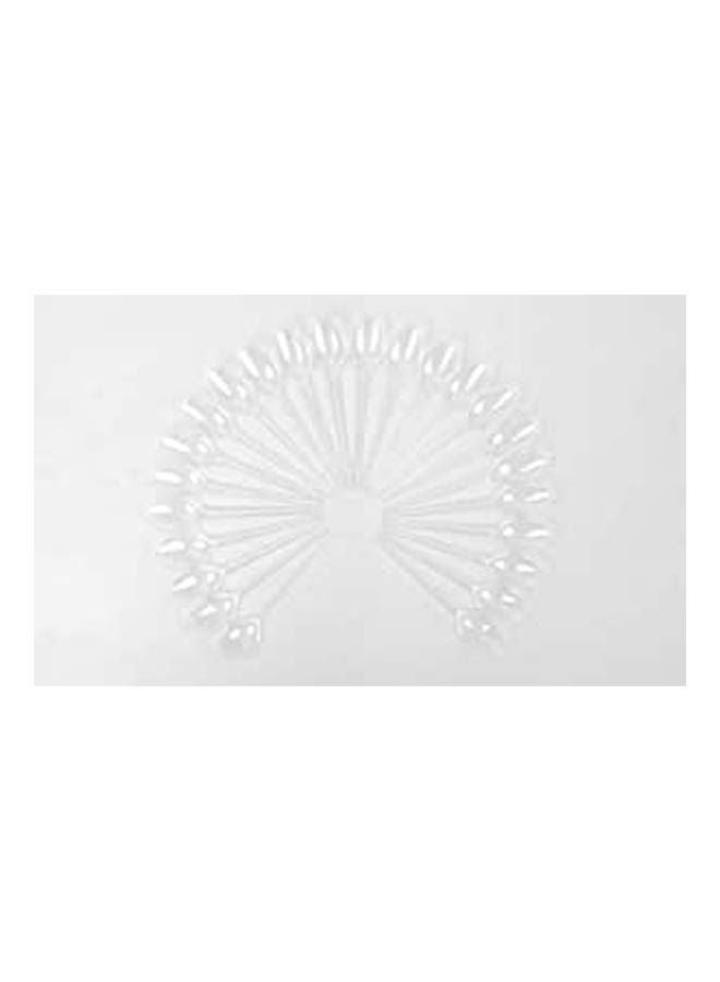 Small Spoons For Sweets 24 Pcs Clear 