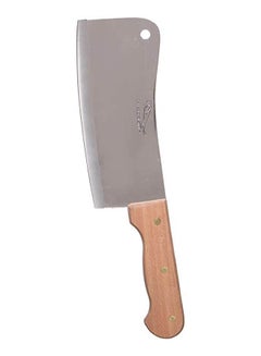 ماركة غير محددة Cleaver With Wooden Handle Silver 8inch 