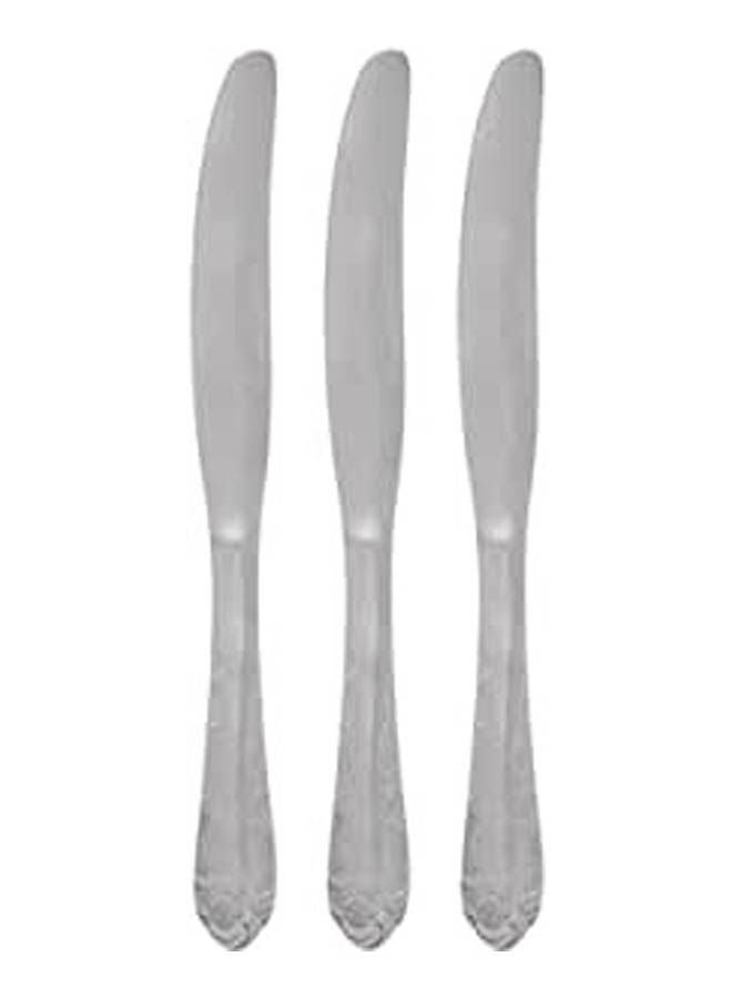 ماركة غير محددة Knife Set Of 3 Silver 