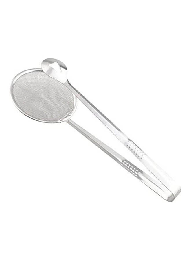 Generic - Fried Food Spoon Scoop Colander Kitchen Tool Silver - Image 1