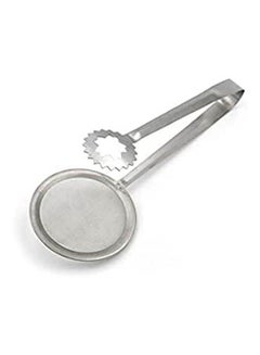 Oil Drain Frying Mesh Food Clip Silver