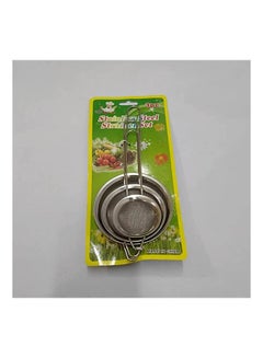 Generic Tea Infusers Set Of 3 Pieces Silver 