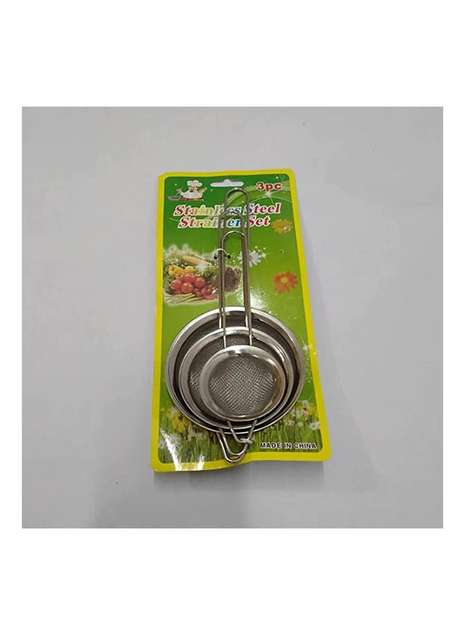 ماركة غير محددة Tea Infusers Set Of 3 Pieces Silver 