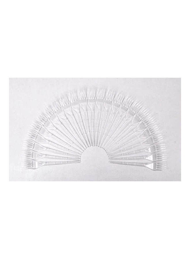 Transparent Plastic Fork 100 Pcs Clear 