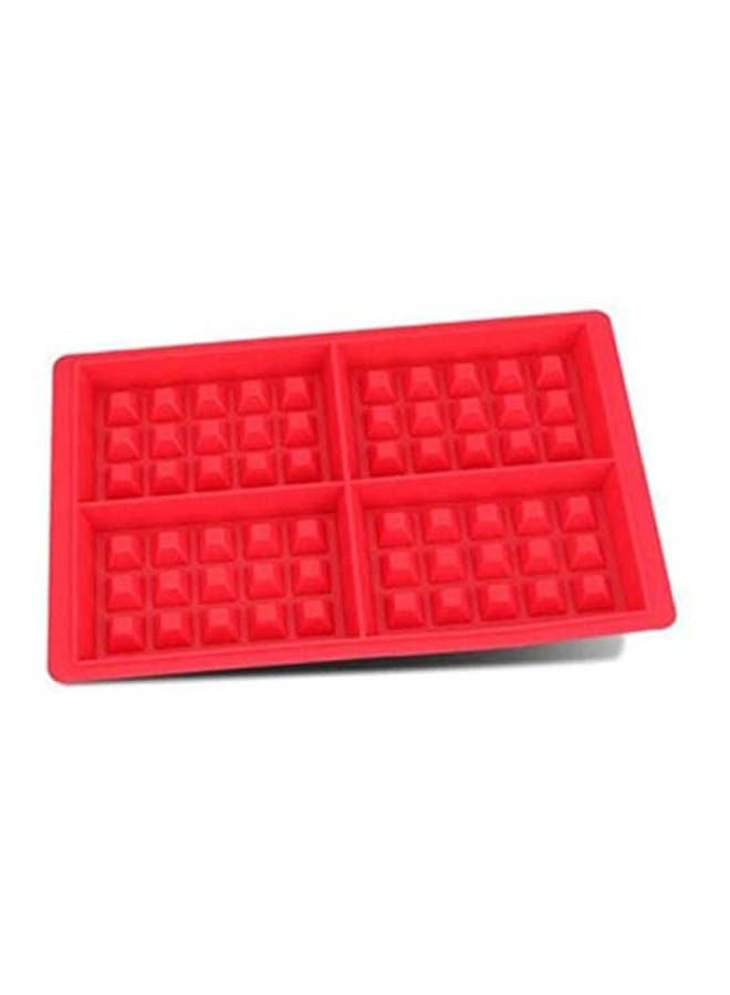 Waffle Mould Bakeware Set Nonstick Red