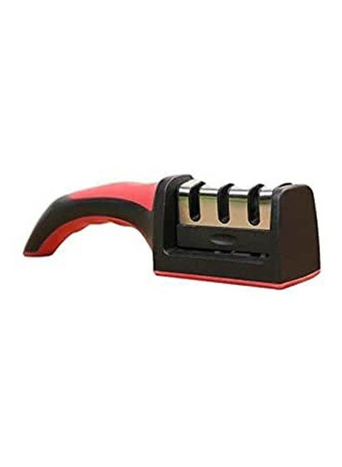 Wivarra Knife Sharpener- 3 Manual Stage With Non-Slip Base Multicolour