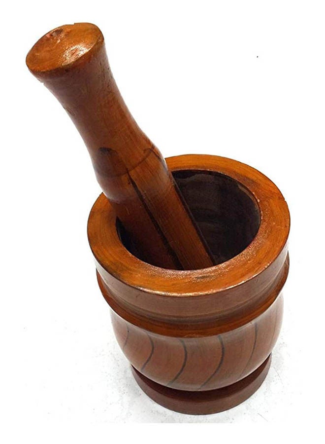 Mortar And Pestle Jumbo Brown 