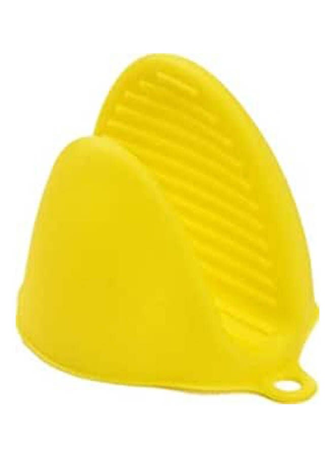 Temperature Silicone Thermal Insulation Pot Holder Yellow 8.5x11cm 