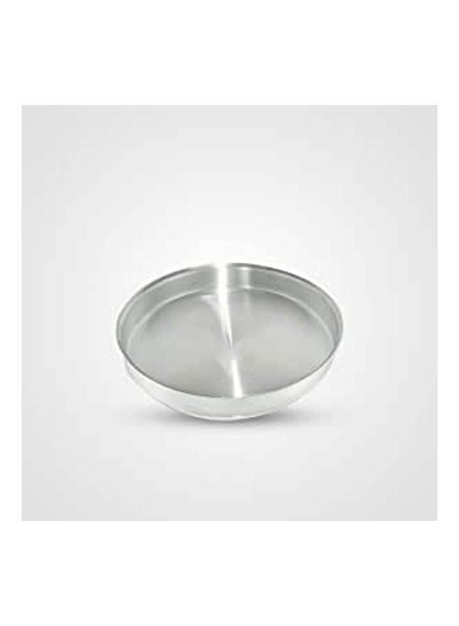 Aluminum  Round Oven Pizza Trays 3 Pcs Silver