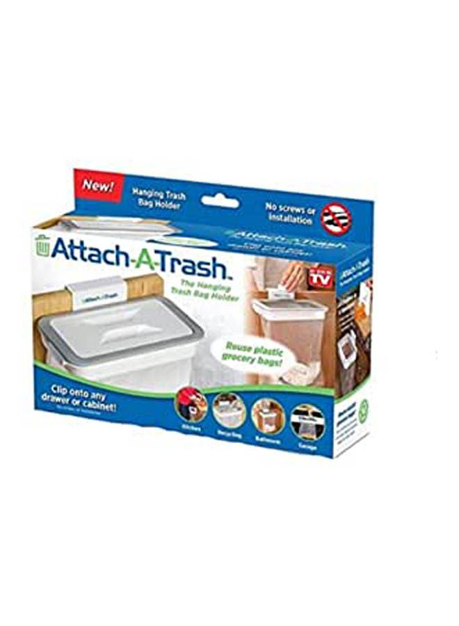 Attach-A-Trash The Hanging Trash Bag Holder White