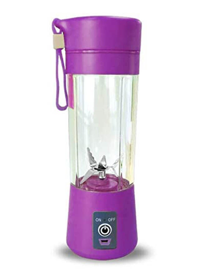 Portable Fruit Juicer Smoothie Maker Blender Bottle Purple 380ml
