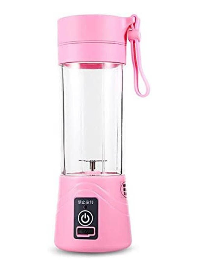 Portable Fruit Juicer Smoothie Maker Blender Bottle Pink 380ml