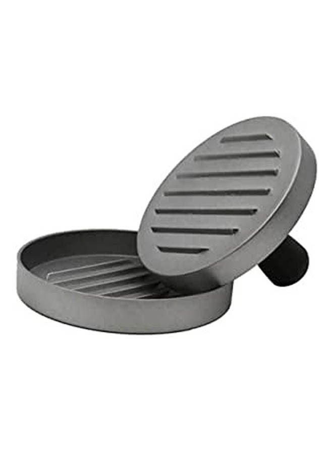 1Set Round Shape Hamburger Press Alloy Hamburger Beef Meat Grill Burger Press Patty Maker Meat Tool Black 12cm 