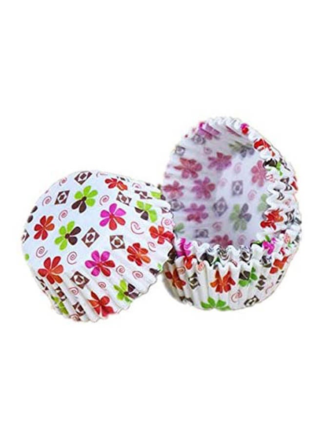 100 Pieces Muffin Cups Greaseproof Baking Paper Cup Multicolour - Image 2