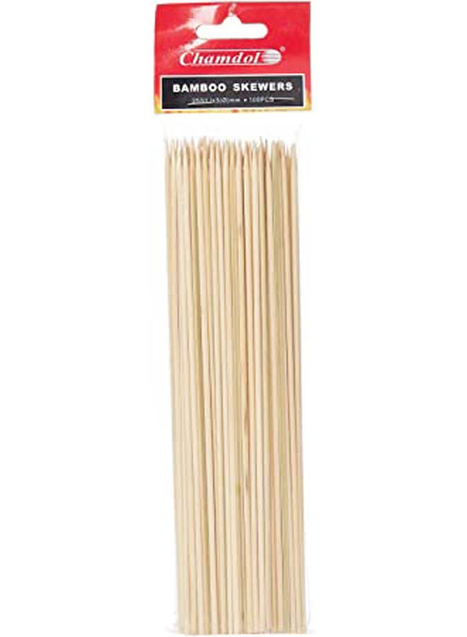 Bamboo Skewer Stick Beige 25cm 