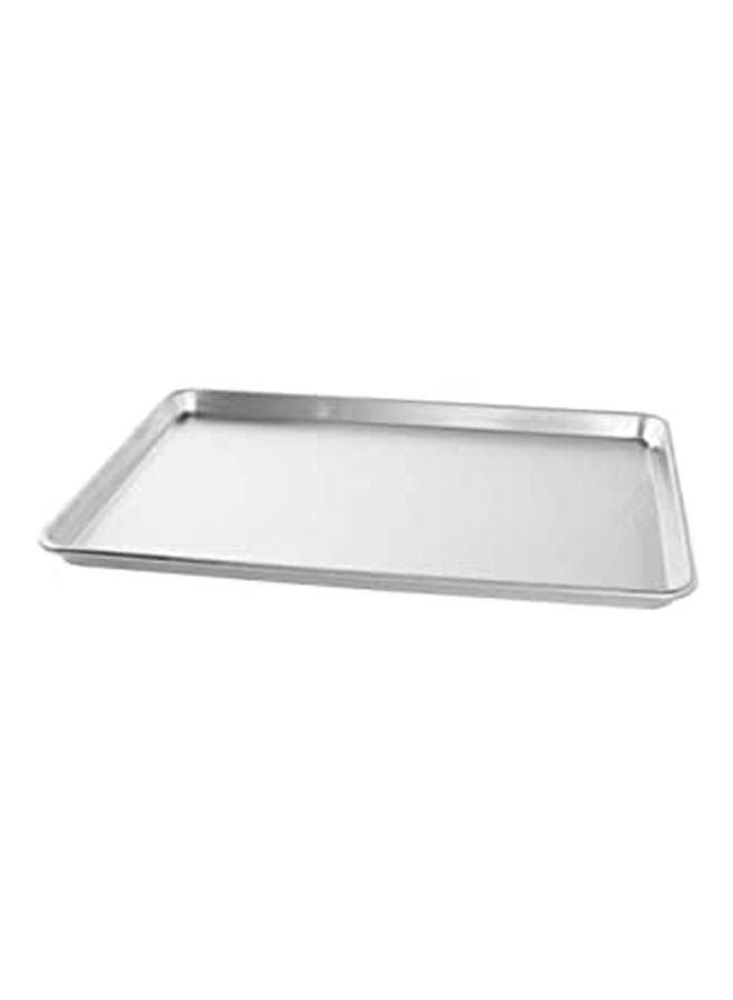 Aluminum Baking Tray Deep Silver 39 x 28 x 2.5cm