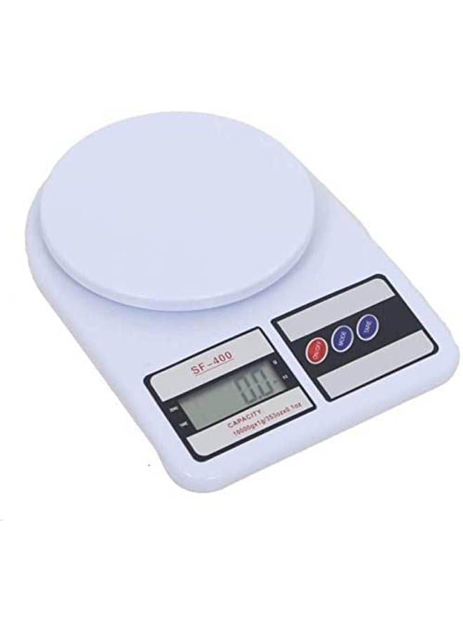 Electronic Digital Kitchen Scale 7Kg White