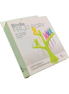 Fruit Fork Birds On The Tree Multicolour