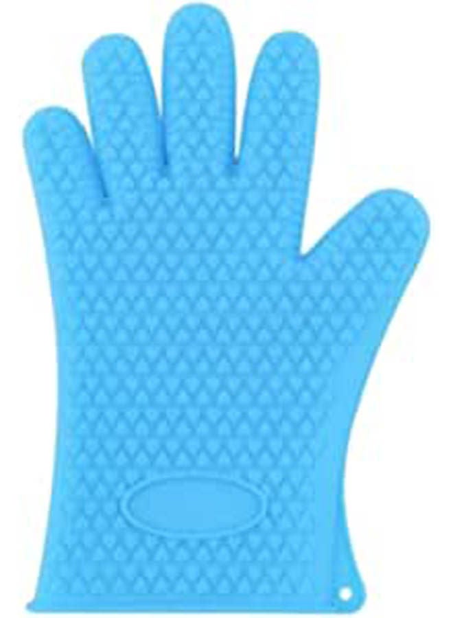 Silicone Heat Resistant Glove Blue
