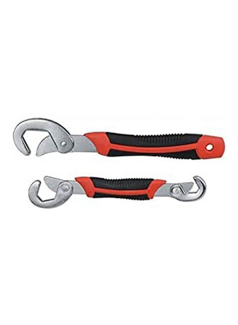 2 Pcs Snap'N Grip Wrenches Adjustable Wrench Spanner Set Multicolour