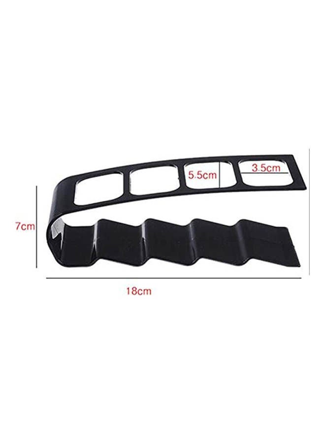 Practical Tv/Dvd 4 Frame Remote Control Holder Storage Organiser Home Decor Black 