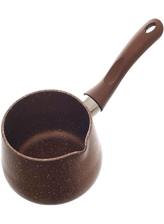 Granite Pottery With Handle Brown