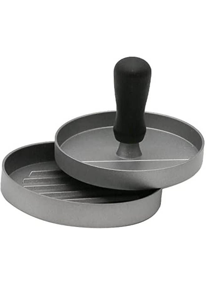Hamburger Meat Beef Grill Round Shape Burger Press Silver 11cm