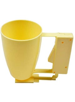 Handle Cake Making Helper Cup Pastry Batter Dispenser Meatball Mould Maker Loqumat Al Kadey Device Yellow
