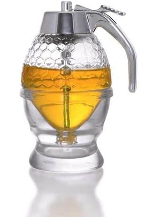 Handmade Non Drip Honey Dispenser Clear 