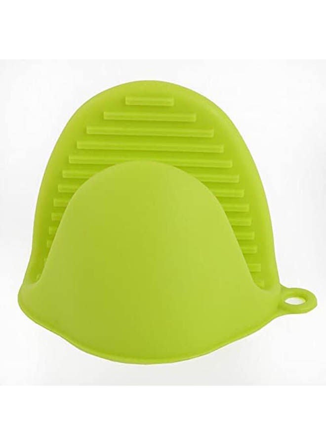 Heat Resistant Silicone Glove - Thicken Food Grade Silicone Anti-Hot Gloves Bowl Green