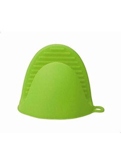 Generic Gloves Short Finger Hand Clip Convenient Pot Holder Green 