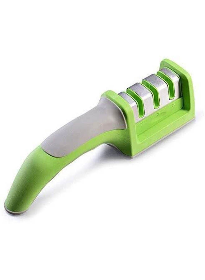 Kitchen Knife Sharpener- Knife Sharpener Professional 3 Stage Sharpening System For Steel Knives Green