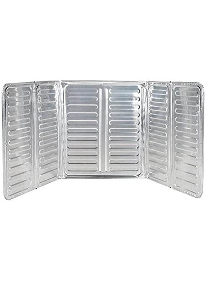 ماركة غير محددة Kitchen Oil Baffle Plate Isolate Oil Plate Oil Splashing Holder Tools Silver 