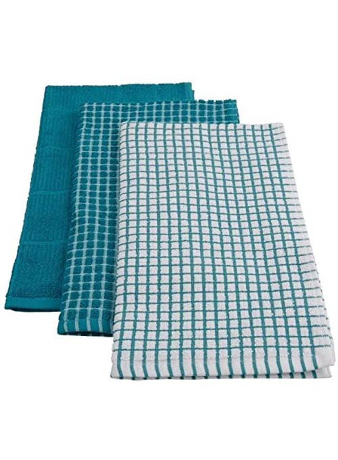 Kitchen Towel - Set Of 3 Turquoise