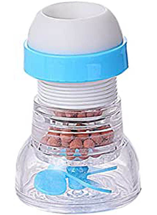Kitchen Water Purification Shower Head Faucet Splash Filter Water Saving Plastic Transparent Rotating Shower Blue