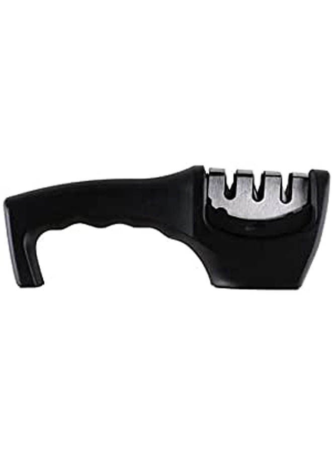 Knife Sharpener With 3 Blades Black 