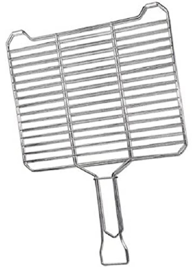 ماركة غير محددة Grille Grill Net Handle 12 Chrome Stainless Steel Nickel Coating Silver 