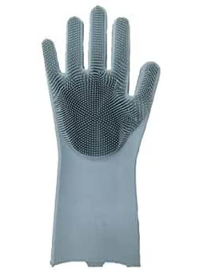 Magic Silicone Gloves Dishwashing Gloves Dishwashing Grey