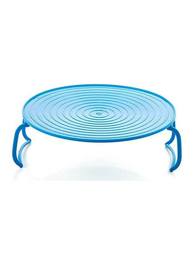 Microwave Oven Heating Shelf Double-Insulated Heating Kitchen Tray Rack Blue 
