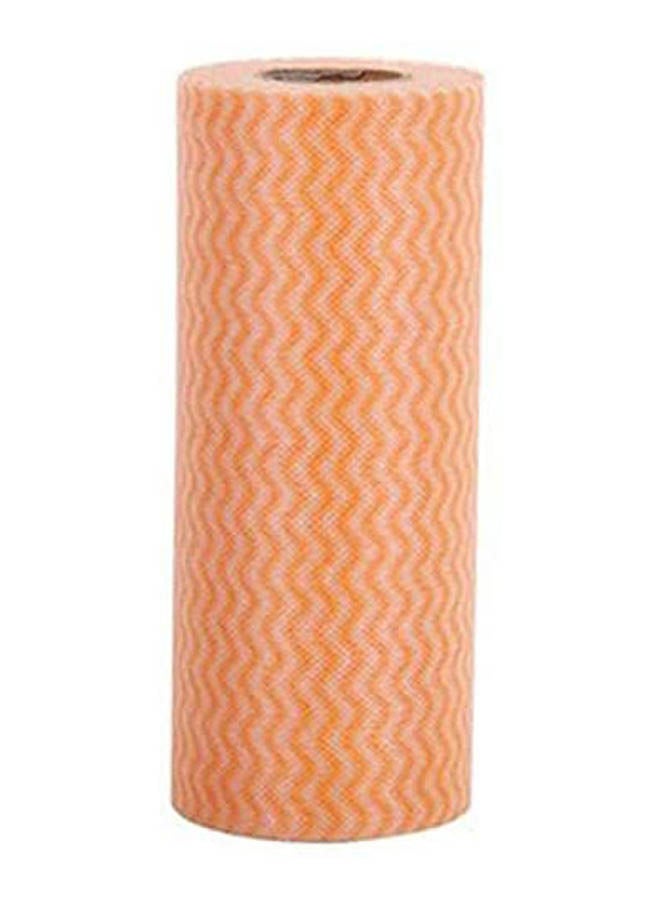Mixed Solid Pattern Kitchen Towels Orange