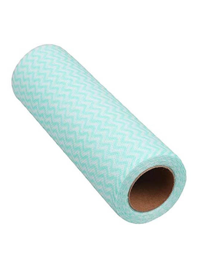 Mixed Stripe Pattern Kitchen Towels Light Green