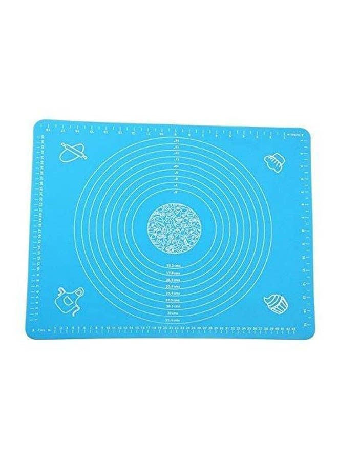 Non-Stick Baking Mat Liners Rolling Baking Mat With Measurements Blue 