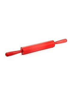 Non-Stick Surface Pastry Rolling Pin Handle Fondant Roller Red