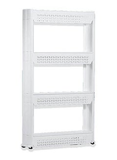 Generic Organizer And Racks For Bathroom And Kitchen Storage 4 Shelves White 