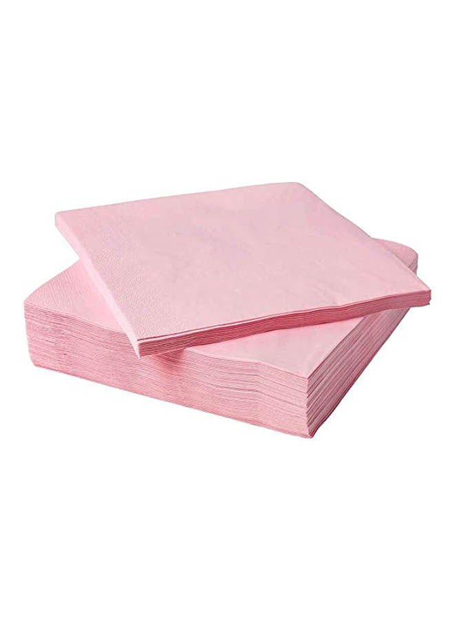 ماركة غير محددة Paper Napkin Light Pink 