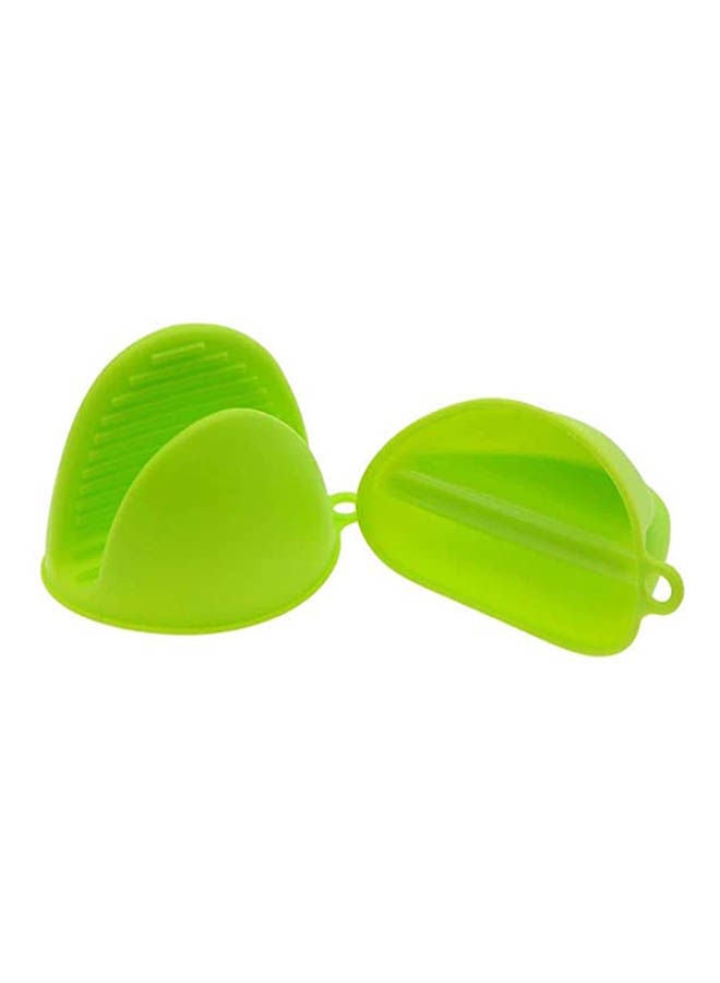 Generic - Pot Holder Oven Gloves Cooking Pinch Grips Mitts Insulated Hand Clip Potholder For Kitchen Green - Image 1