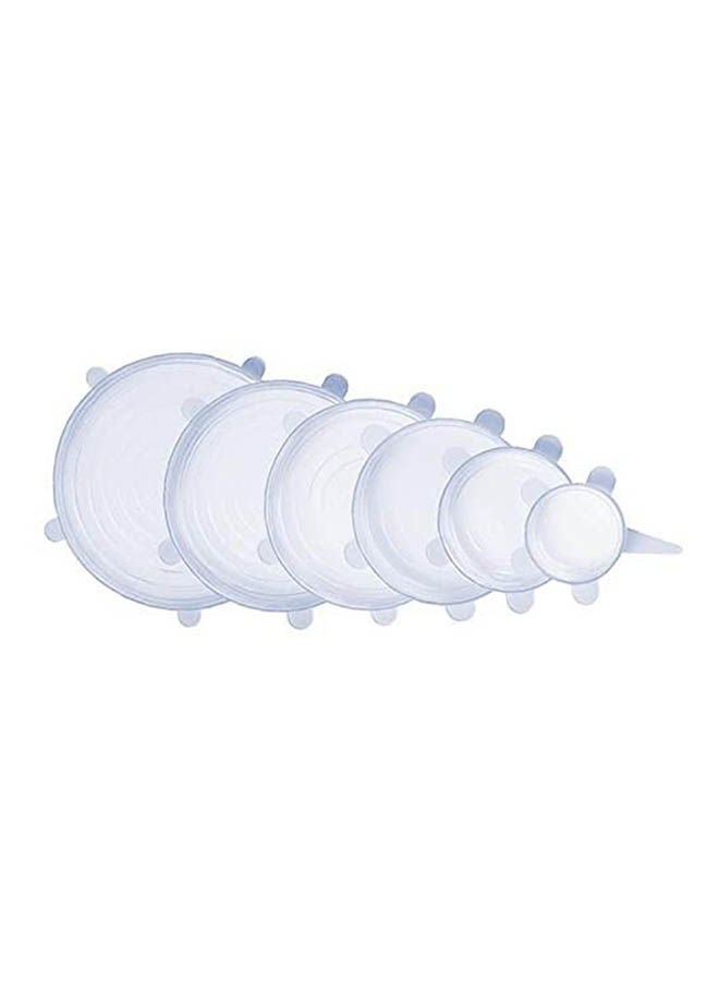 Generic Reusable Stretch Lids For Bowl,Cup,Pot,Pan,Dish, Food Covers Flexible Lids Clear 
