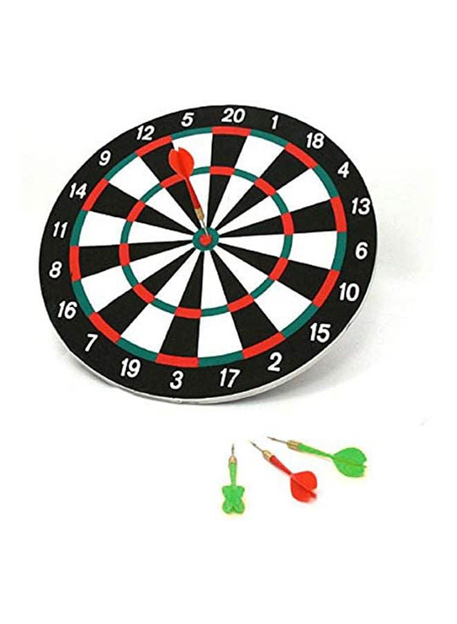 17-Inch Hard Dartboard With 6 Darts 17inch
