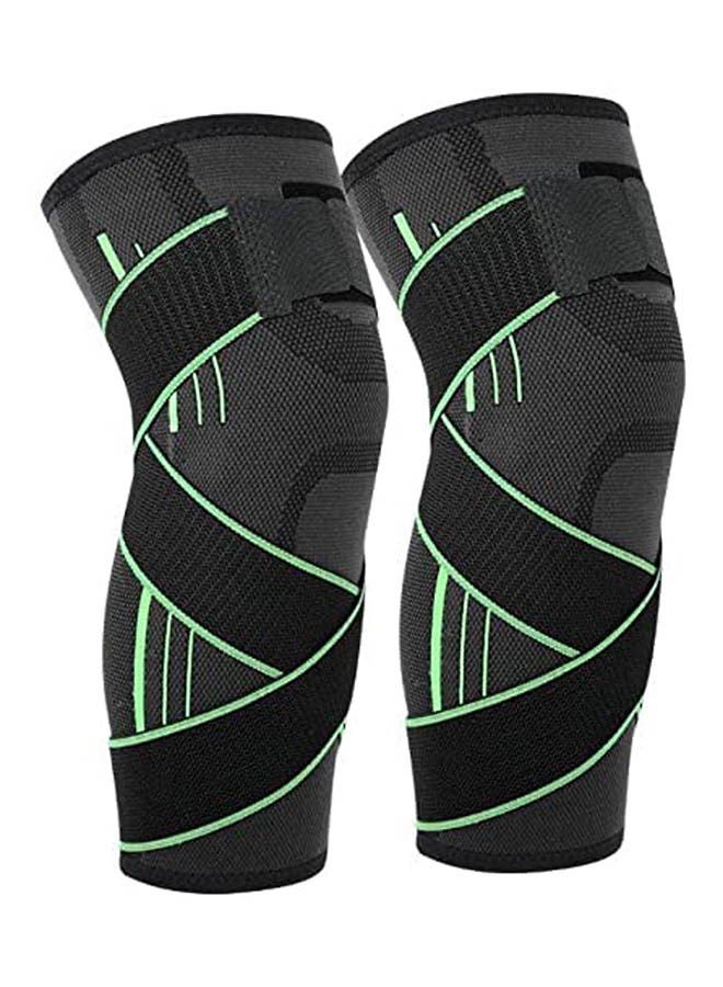 Generic Compression Knee Brace Sleeves Sport Protective Knee Pads L 
